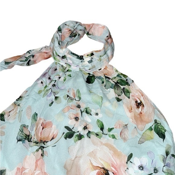 Yumi Kim Sunday Rose Aqua Meghan Halter Mini Dress - Picture 3 of 9